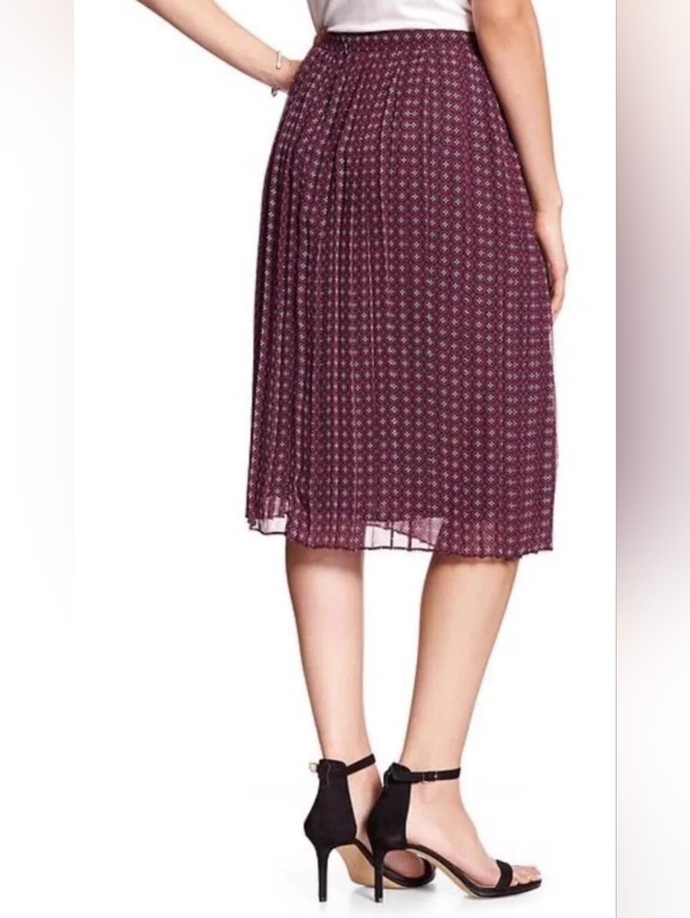 Banana Republic Pleated Midi Skirt - Picture 2 of 8